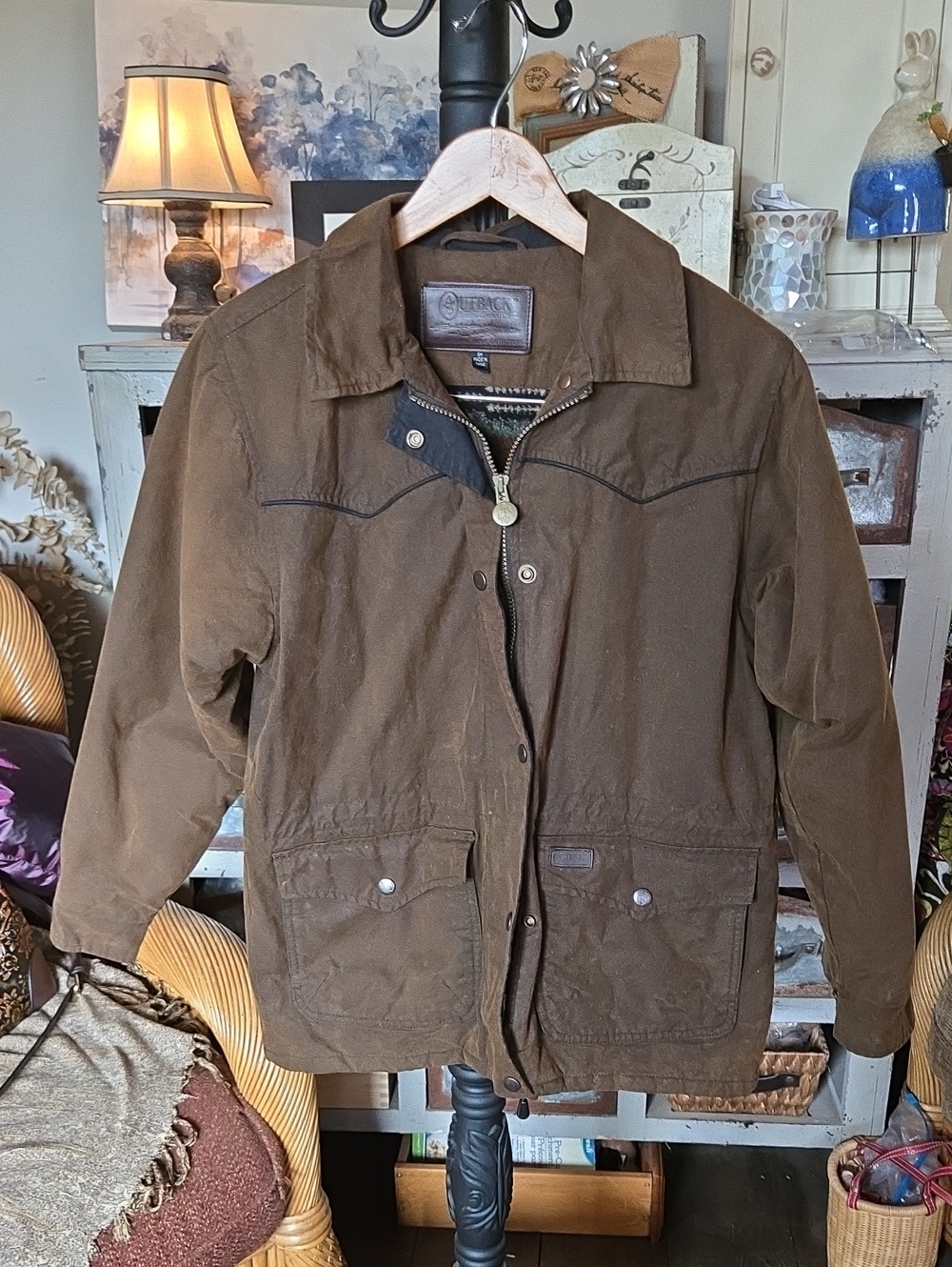 Outback Oil skin Heritage Brown Men's Field Jacket
